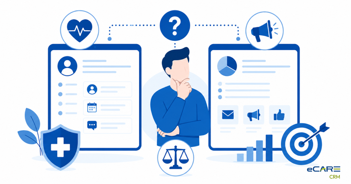 Healthcare CRM vs. Marketing Platform: Picking the Right Tool