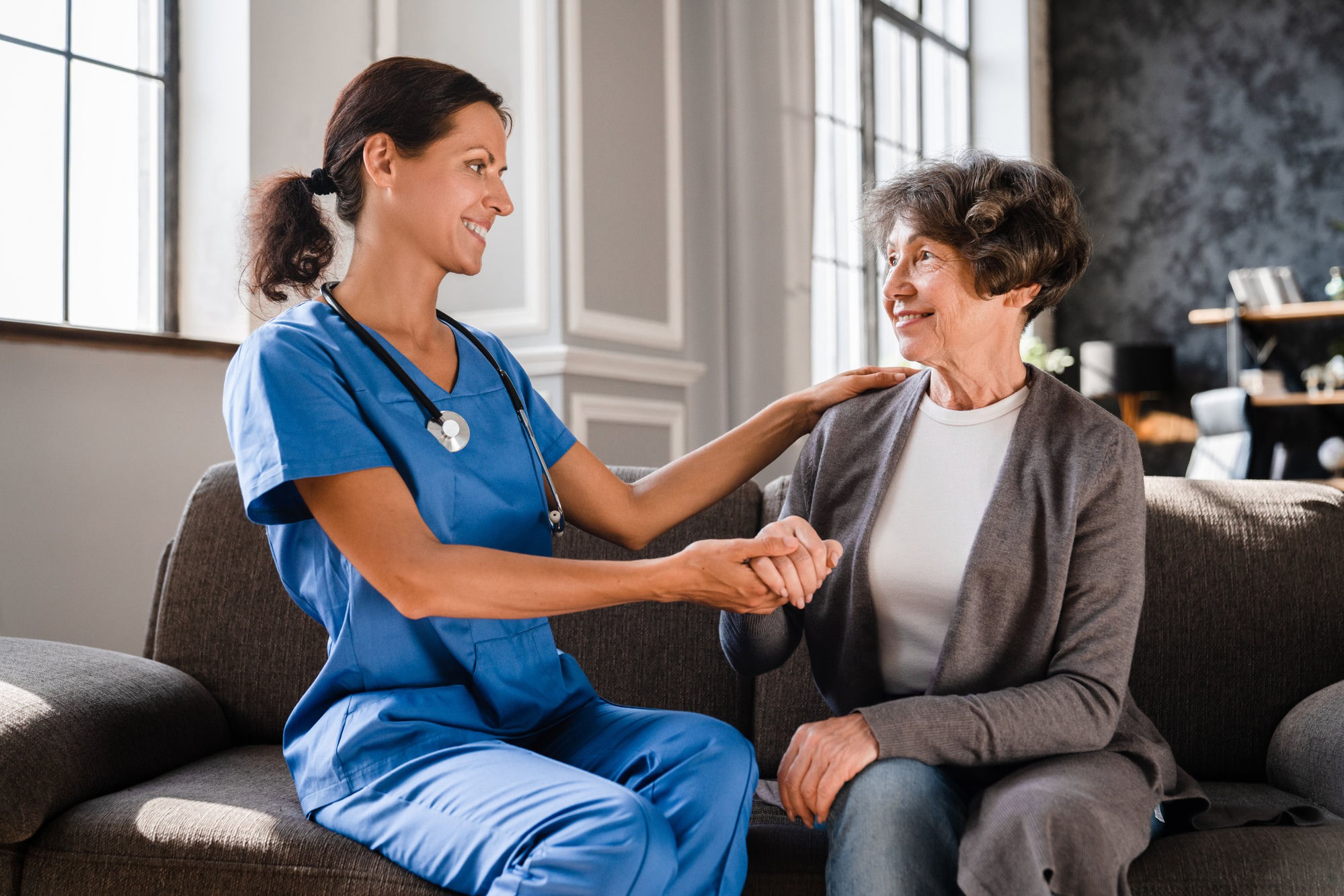 Healthcare team using eCareCRM patient relationship platform